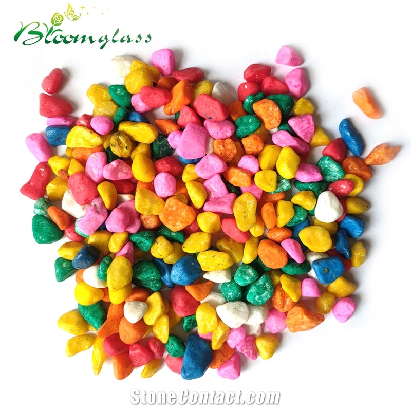 Deyed Gravel Mixed Color Gravel For Aqurium