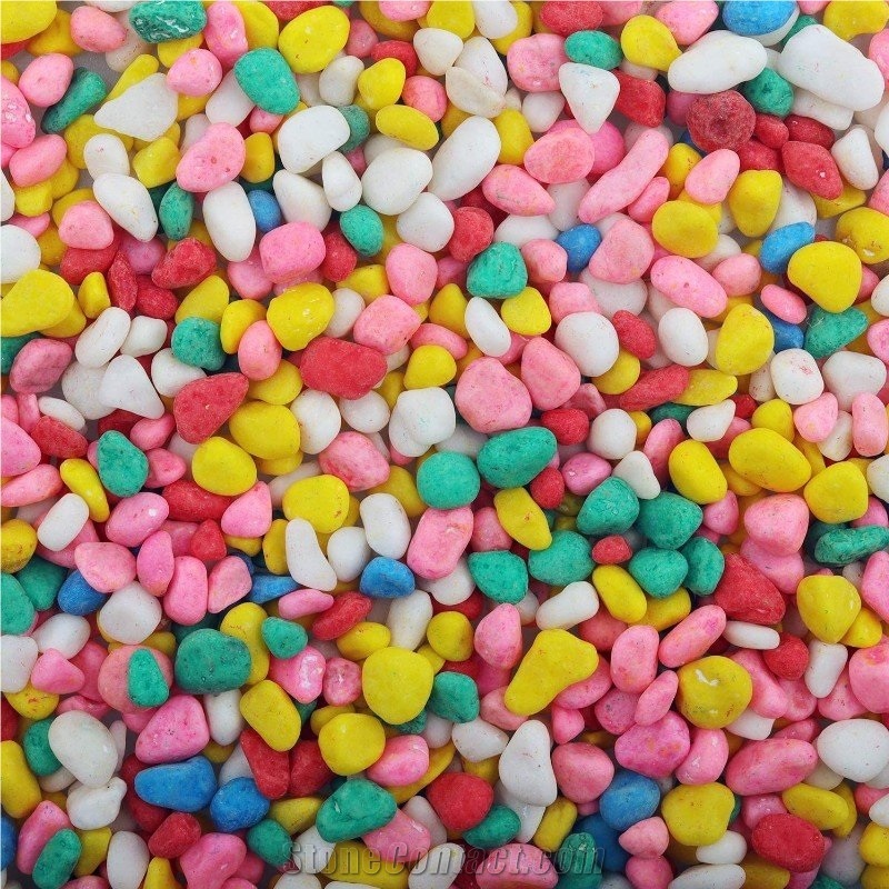 Deyed Gravel Mixed Color Gravel For Aqurium
