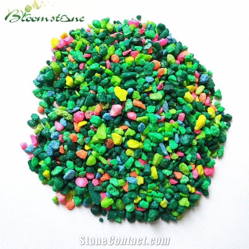 Deyed Gravel Mixed Color Gravel For Aqurium