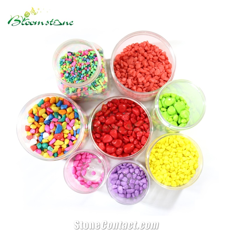Deyed Gravel Mixed Color Gravel For Aqurium