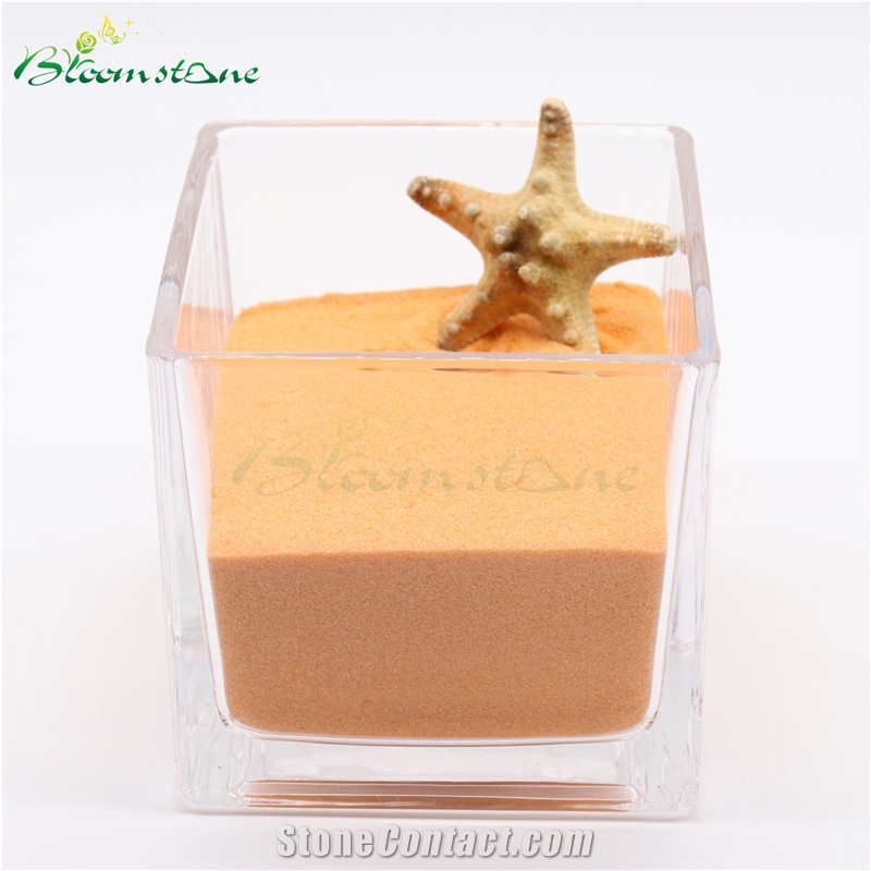 Deyed Sand Orange Colored Sand