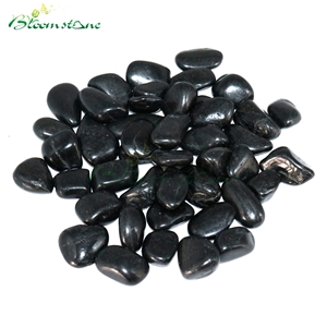 High Polished Black Pebble Stone For Landscaping