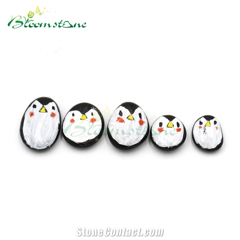 Natural Pebble Stone Painting Stone Pet Rok For Gift