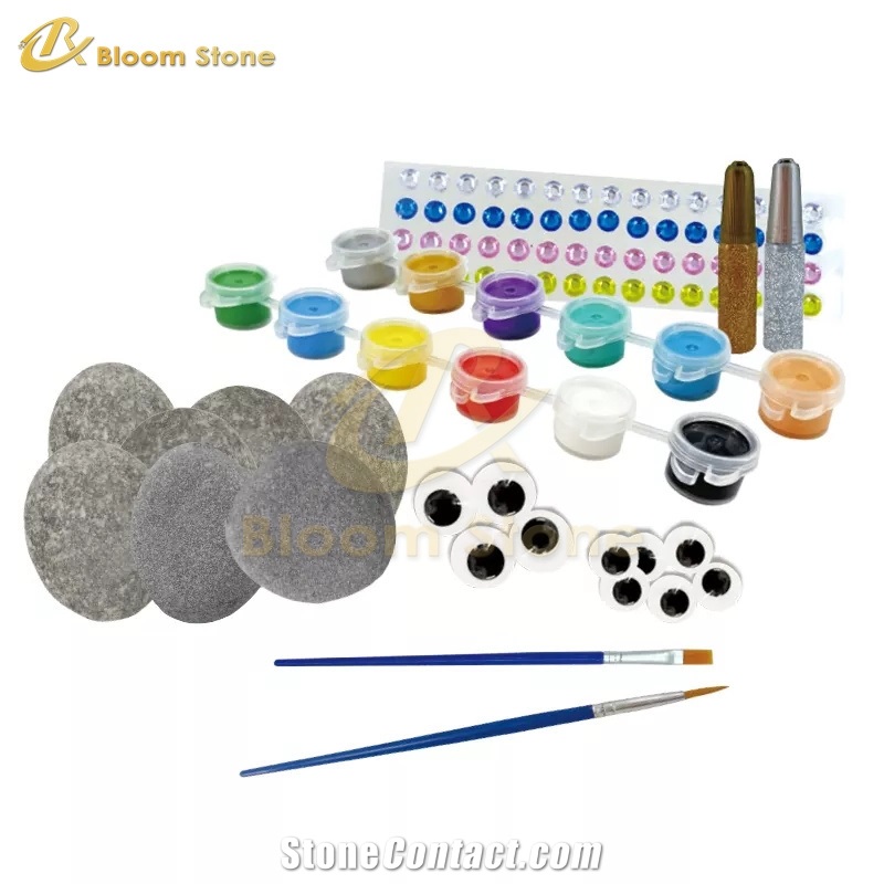 Natural Pebble Stone Painting Stone Pet Rok For Gift
