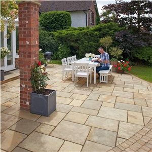 Kota Beige Limestone Paving