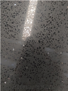 AMQ-101 Black Stellar Quartz ,Artificial Stone,Black Crystal