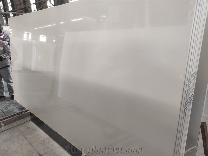 AMQ-4001 Quartz Slabs & Tiles,Artificial Stone,Pure White