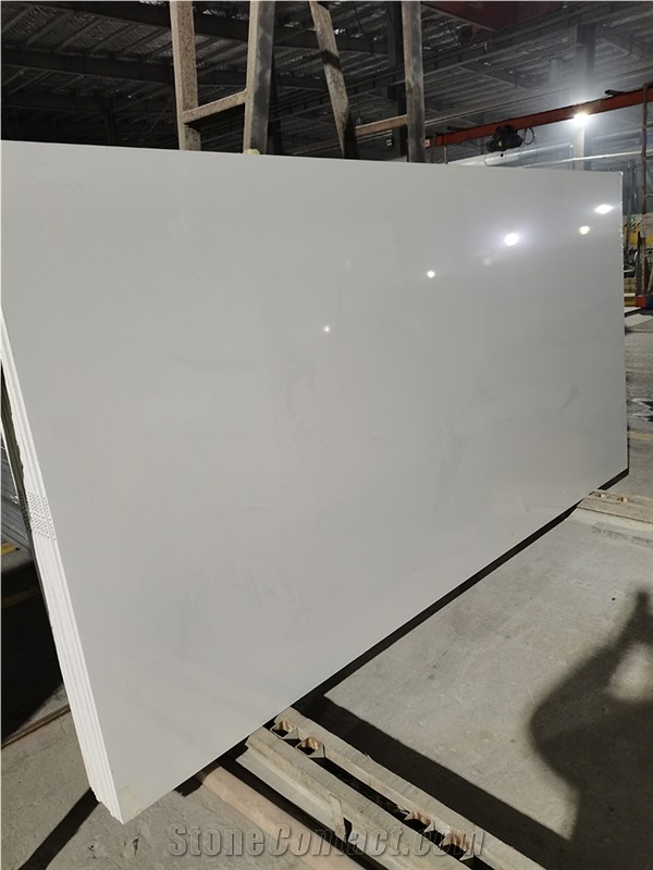 AMQ-4001 Quartz Slabs & Tiles,Artificial Stone,Pure White