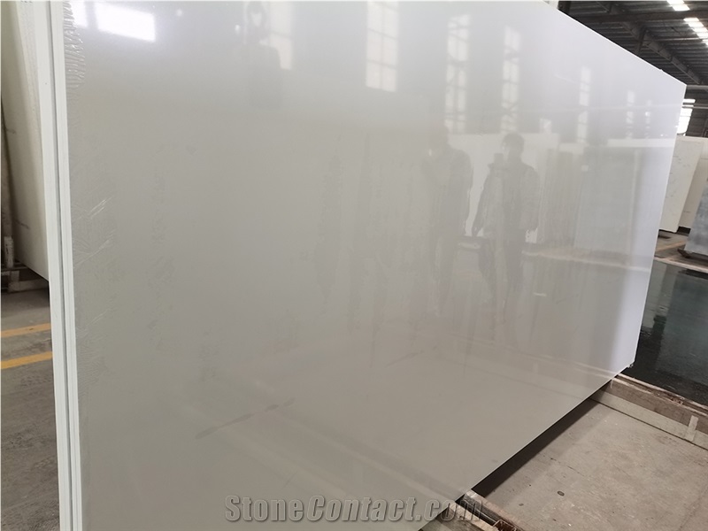 AMQ-4001 Quartz Slabs & Tiles,Artificial Stone,Pure White