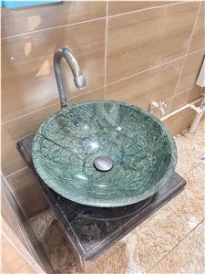 India Green Marble Basins, Verde Guatemala Green Marble Sinks