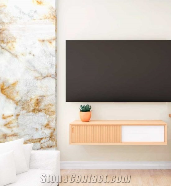 Cristallo Faberge Quartzite Slabs