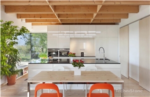 Brilliant Black Quartz Kitchen Countertops