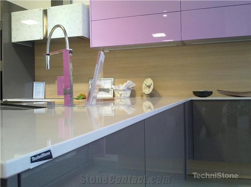 Crystal Diamond Quartz Kitchen Countertops