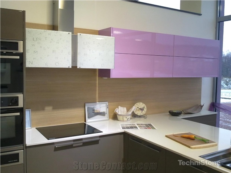 Crystal Diamond Quartz Kitchen Countertops