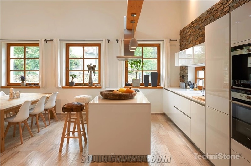 Crystal Diamond Quartz Kitchen Countertops