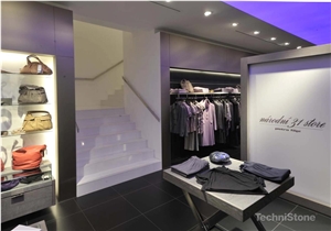 Crystal Diamond Quartz Staircase, Steps And Risers
