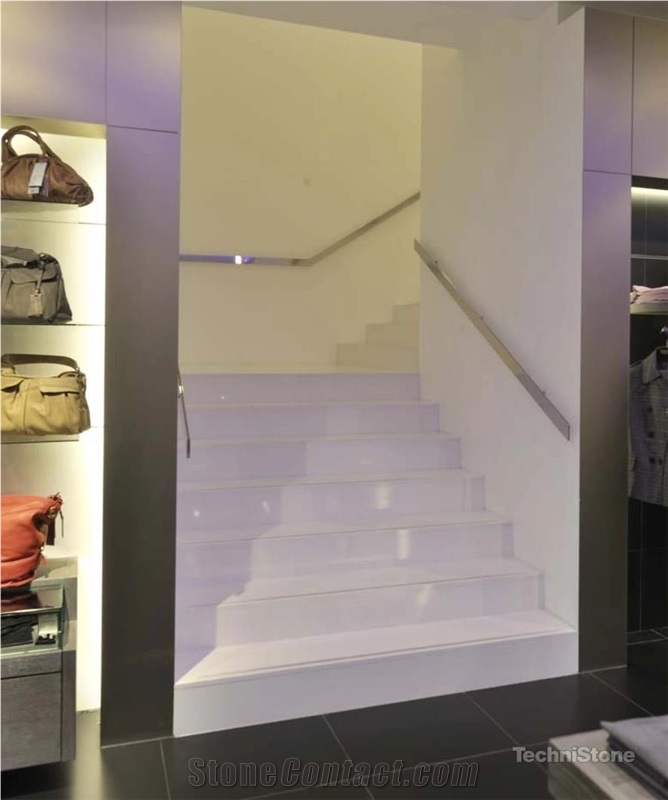 Crystal Diamond Quartz Staircase, Steps And Risers