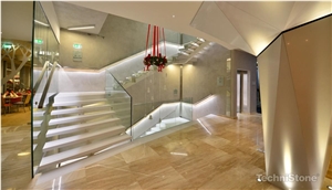 Crystal Polar White Quartz Stair Steps And Risers