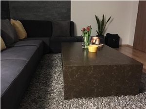 Noble Athos Brown Quartz Coffee Table
