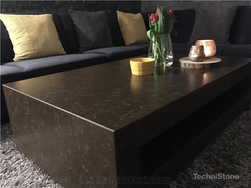 Noble Athos Brown Quartz Coffee Table