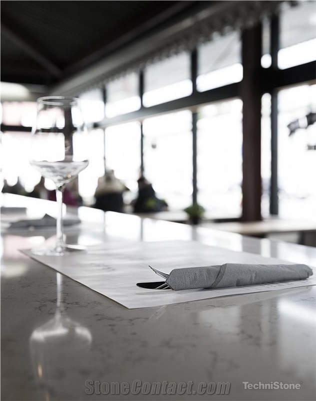 Noble Carrara Quartz Bar Tops