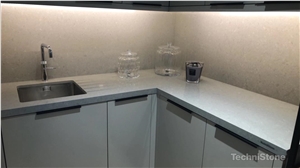 Noble Concrete Grey Quartz Kitchen Countertops