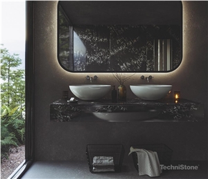 Pearl Delta Quartz Bathroom Vanity Units