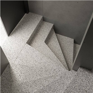 Taurus White Terrazzo Staircase