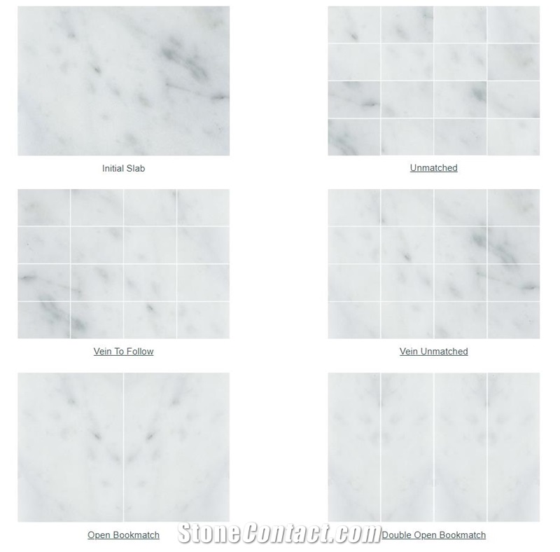 Bianco Carrara CD Marble Tiles