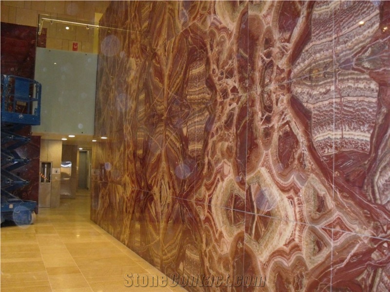 Red Onyx Wall Panels