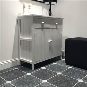 Black Marble Octagon Tiles