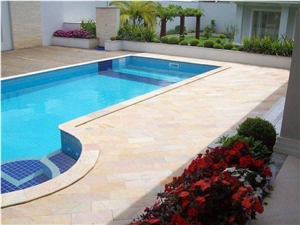 Sao Tome Quartzite Pool Tiles, Pool Pavers Sao Tome Quartzite Pool Tiles, Pool Pavers