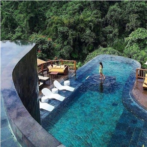 Natural Sukabumi Green Stone 10 X 10Cmm Pool Tiles