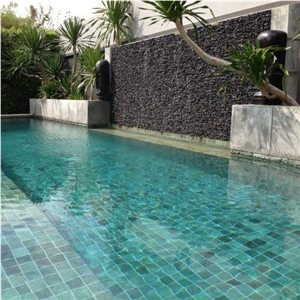 Natural Sukabumi Green Stone 10 X 10Cmm Pool Tiles
