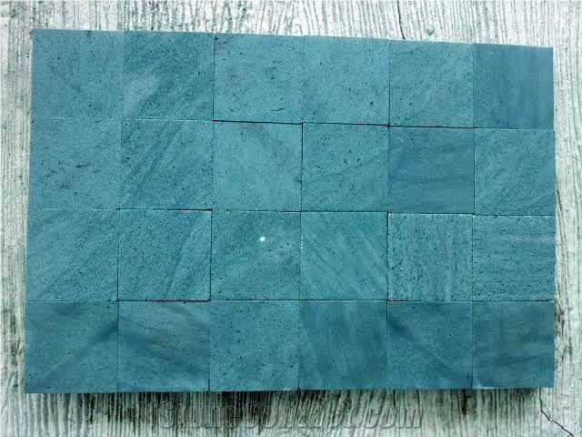 Natural Sukabumi Green Stone 10 X 10Cmm Pool Tiles