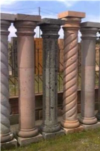 Tobacco Brown Cantera Columns