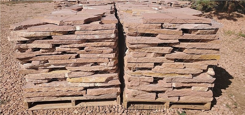 Colorado Red Flagstone, Sandstone Steppers
