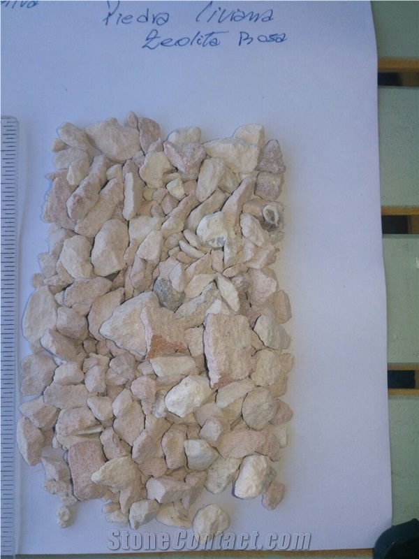 Zeolite Pebble Stone, Crushed Stone