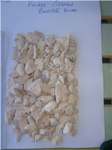 Zeolite Pebble Stone, Crushed Stone
