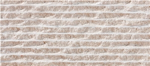 Creme Romano Limestone Grooved Tiles