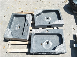 China Padang Dark G654 Granite Basin Wash Basin Vanity Top
