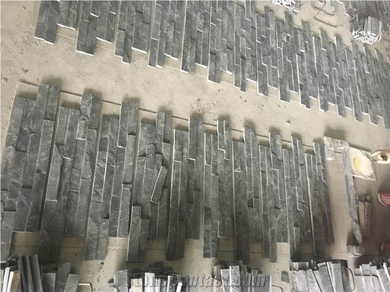 Chinese Black Slate Panel Culture Stone