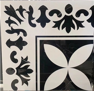 Floral Style Medallions Marble Waterjet Medallions