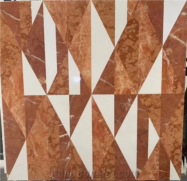 Geometric Design Water-Jet Medallion Flooring Medallions