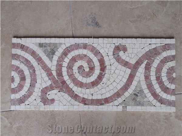 Interior Stone Mosaic Design Wall Border Decoration