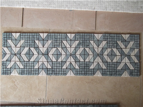 Interior Stone Mosaic Design Wall Border Decoration