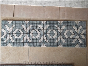 Interior Stone Mosaic Design Wall Border Decoration