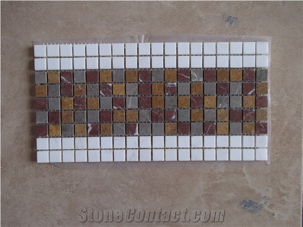 Interior Stone Mosaic Design Wall Border Decoration Tiles