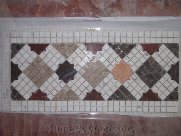 Interior Stone Mosaic Design Wall Border Decoration Tiles