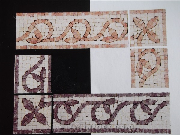 Interior Stone Mosaic Design Wall Border Decoration Tiles